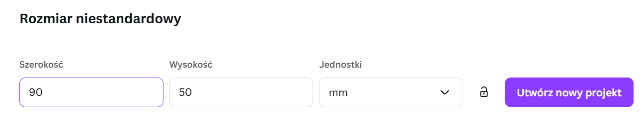 Canva tworzenie projektu